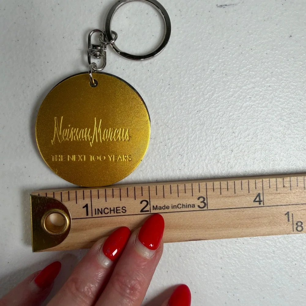 Neiman Marcus Keychain Butterfly Next 100 Years Double Disc Metallic Lot 3 Set